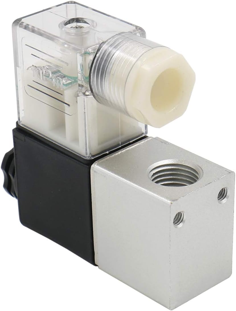 Heschen Elettrovalvola Pneumatica 2V025-08, AC24V, 2/2 Vie NC, Porta PT1/4 Per Automazione Industriale