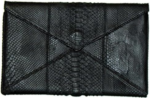 Beirn Python Envelope Clutch (Black)