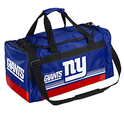 FOCO New York Giants Medium Striped Core Duffle Bag