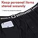 SCOTTeVEST Boxers for Men - 2 Hidden Pockets - Breathable Moisture Wicking Underwear for Travel & More (Black, Medium)