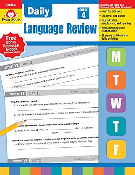 Daily Language Review Grade 4 Evan Moor 0044222154547 Amazon Com Books