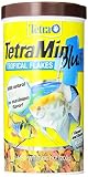 Tetra TetraMin Plus Tropical Flakes 7.06 Ounces, Nutritionally Balanced Fish Food, With Added Shrimp