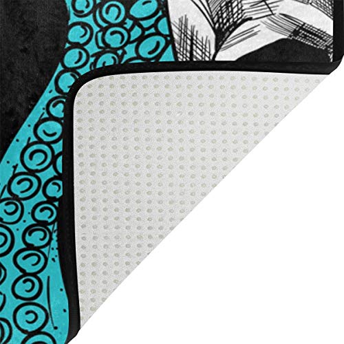 ALAZA-Blue-Octopus-Kraken-Sugar-Skull-Area-Rug-Rugs-for-Living-Room-Bedroom-7-x-5 ALAZA Blue Octopus Kraken Sugar Skull Area Rug Rugs for Living Room Bedroom 7' x 5'