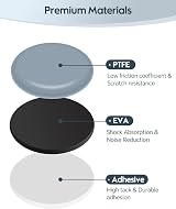 VABNEER PTFE Round Furniture Glides 16pcs Self-Adhesive 25mm Sliders view 6