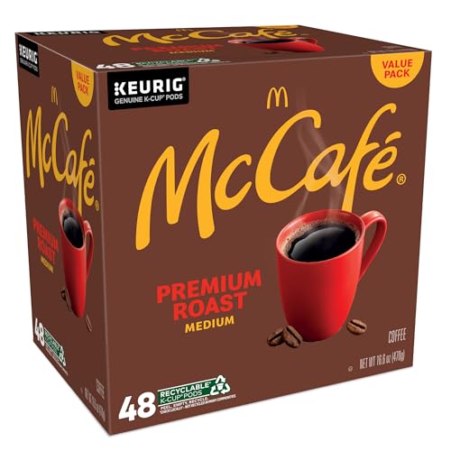 MCCAFÉ PREMIUM ROAST, KEURIG SINGLE SERVE K-CUP PODS, MEDIUM ROAST COFFEE PODS, 48 COUNT