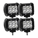 Eyourlife Led Work Light 18W 4 Inch SPOT Cree Led Pods Waterproof Led driving lights Fog Light Headlight Off Road Lights Led Spotlight for SUV ATV UTV Jeep (4PCS)