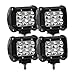 Eyourlife Led Work Light 18W 4 Inch SPOT Cree Led Pods Waterproof Led driving lights Fog Light Headlight Off Road Lights Led Spotlight for SUV ATV UTV Jeep (4PCS)