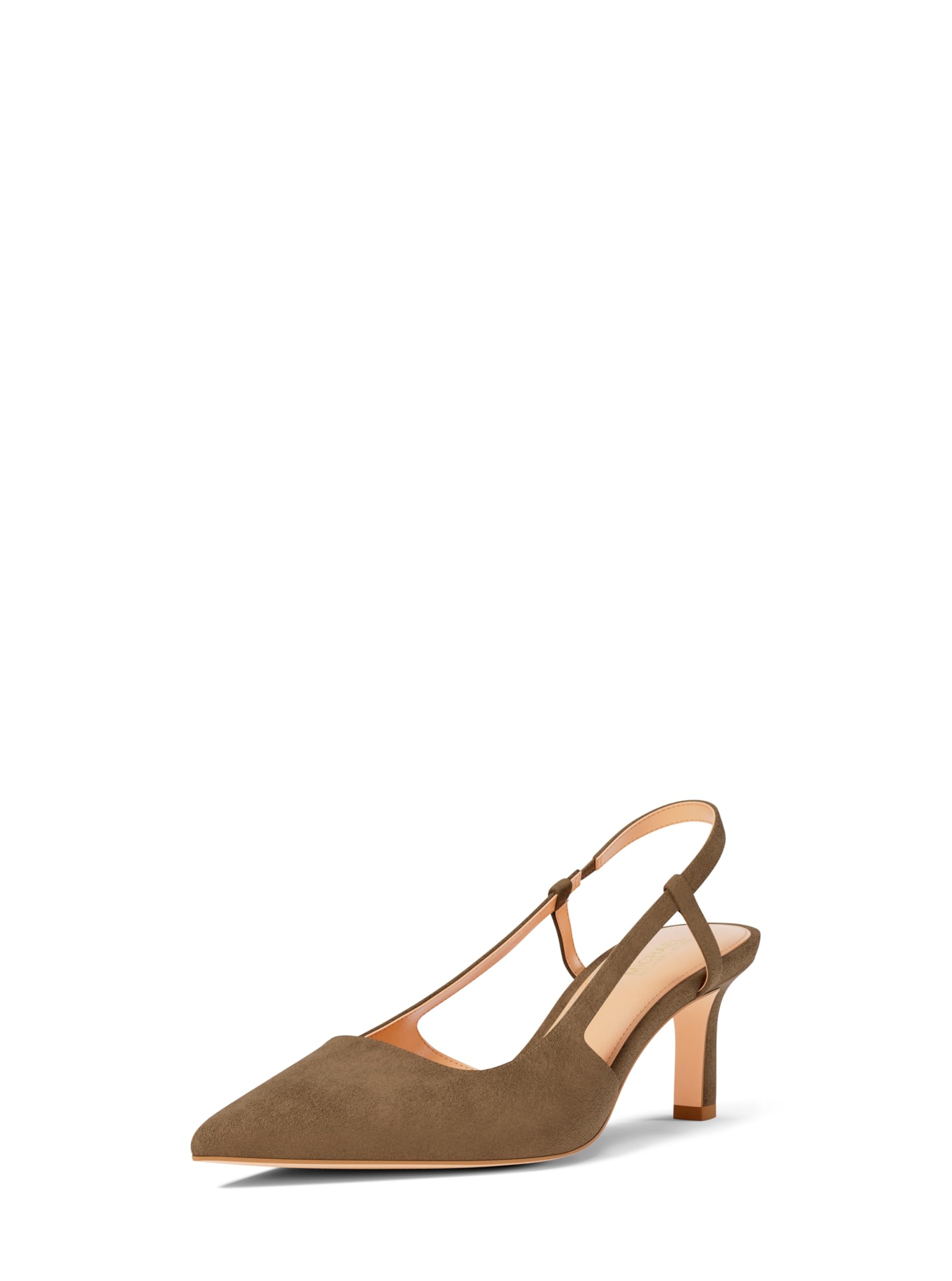 Michael Kors Women’s Alora Mid Sling Pump, Husk, 8