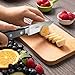 Paring Knife Fruit Knife Peeling Knife 4 Inch German HC Stainless Steel Small Sharp Knife with Non Slip Ergonomic Handle for Kitchen Cutting