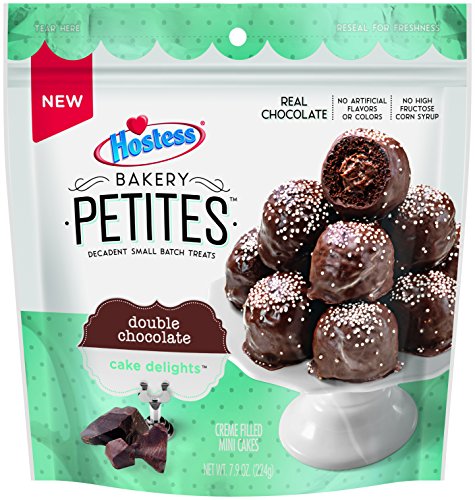 Hostess Bakery Petites Cake Delights, Double Chocolate, 7.9 Ounce