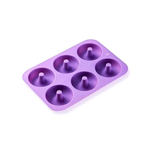 Unibird - Molde de silicona antiadherente para hornear donas de 6 ...