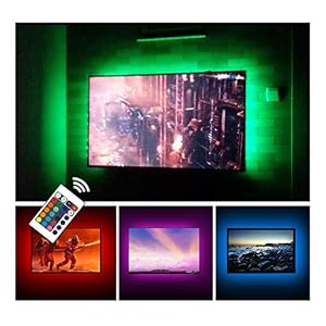 USB TV Backlight LED Strip Lights Kit for 24 to 60 inches Smart TV Sony LG Monitor, HDTV Wall Mount Stand Work Space…