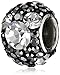 Disney Stainless Steel Mickey April Crystal Birthstone Bead Charm
