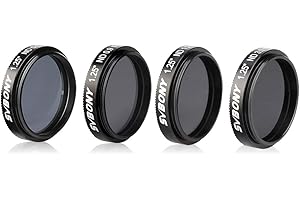SVBONY SV139 Telescope Filter Moon Filter Kit 1.25 inch ND4 ND8 ND16 ND1000 for Telescope Eyepiece Reduce Overall Brightness