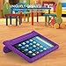 MoKo Case for Fire HD 8 2016 Tablet - Kids Shock Proof Convertible Handle Light Weight Protective Stand Cover Case for Amazon Fire HD 8 (Previous 6th Generation - 2016 Release ONLY), PURPLE