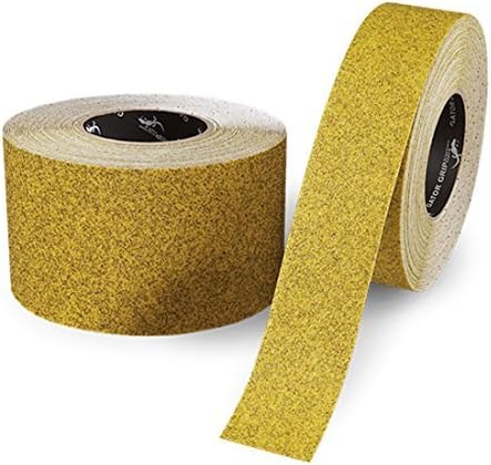 Gator Grip Stadium Grit Tape | High Traffic Anti-Slip Safety for Public Areas | 4 Inch x 60 Foot Roll