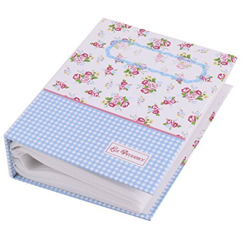 EbuyChX Cardboard Flower Pattern Family Retangular Picture Collection Holder Photo Album White