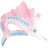 Novelty Sailfish Hair Clips,Cute Acetate Hair Clip,Big Claw Clips for Women,Pink