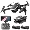 Mini Drones for Kids with 720P FPV Camera, Foldable RC Quadcopter Helicopter Toys, 2 Batteries,One Key Start,Optical…