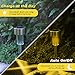 Joidy 12 Pack Solar Pathway Lights Outdoor, LED Solar Powered Garden Lights, Stainless Steel Landscape Lighting for Garden, Lawn, Patio, Yard, Walkway, Driveway Warm White