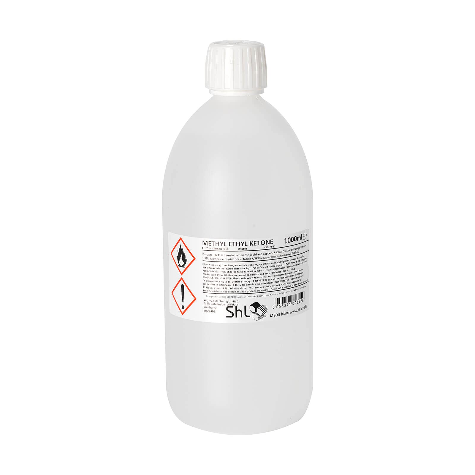 SHL 1 Litre (1000ml) M.E.K (MEK) 99.9%, CHILD PROOF CAP