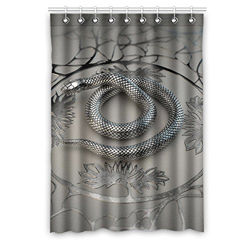 Fabric Window Curtains Snake Custom Window Curtains Polyester Treatments for Room Home Decorate-52 x 72 Inches (One piece)
