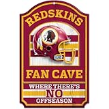 NFL Washington Redskins Fan Cave Wood Sign, 11