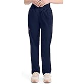 Dickies EDS Signature Scrubs for Women, Elastic Waist Pull-On Cargo Pants for Women in Soft Brushed Poplin - 86106