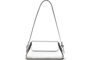 Ann Bully Silver Purse, Evening Silver Bag for Women Y2k Hobo Bag Small Tote Handbag Metallic Satchel Bag Cute Clutch Purses