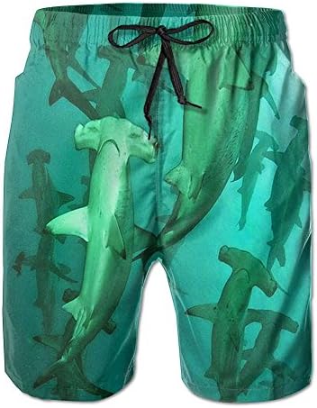 Baby Hammerhead Sharks Athletic Mens Breathable Swim Trunks Beach Shorts Board Shorts