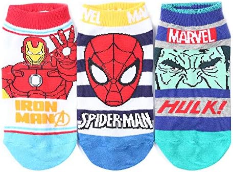 Boys Low Cut 3Pairs Avengers socks 4~6, 7~9, 10~12 years old