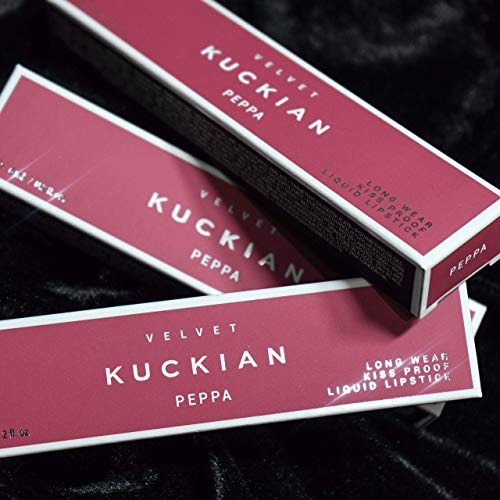 PEPPA - Rich Spring Pink Lipstick - Liquid Velvet Supremé by Kuckian - Vitamin E, Cruelty Free, Vegan, Long Lasting