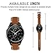 Valkit for Gear Sport/Gear S2 Classic Bands - Genuine Leather Replacement Watch Band, Bracelet Strap with Stainless Steel Clasp for Gear Sport SM-R600/Gear S2 Classic Smart Watch (SM-R732/735) - Brown