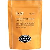 Steven Smith Teamaker, Hibiscus Mango Iced Tea, 10 One Quart Sachets | Full Leaf HerbalTea, Caffeine Free, Refreshing, Sugar Free, Sustainably Grown, Plant Based Sachet, Microplastic Free