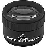 Tangxi 30X Jewelry Magnifier, Professional Optical Magnifier Glasses, 30X Magnifying Lens for Jewellery, Diamonds, Gems, Coin