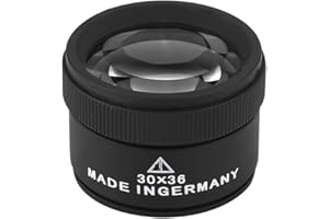 SECFANYA 30X Optics Loupes Magnifier Portable Jewelers Eye Loupe Magnifier Premium Jewelry Magnifier for Jeweler,Coins,Stamps Gems Jewelry Rocks Stamps Coins Watches Hobbies Jewelries Loupes Tool