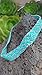 New Custom Colored Native American Pattern Elastic Stretch Seed Bead Headbands/Hair Accessories (Turquoise Chevrons)