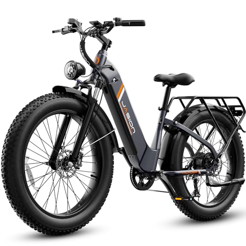 Jasion Thunder Electric Bike,1800W Peak Ebikes for Adults,26''Fat Tire Best Ebike for Men,80 Miles with 864Wh Battery,30+MPH Max Speed Bicycles,400LB Capacity