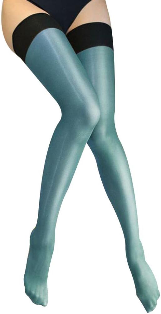 Potato001 Women Fashion Sexy Shiny Over Knee Thigh High Nightclub Home Stretch Stockings