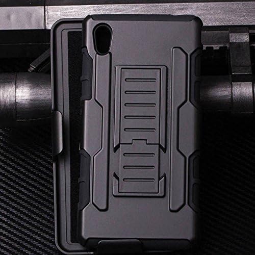 Xperia M4 Aqua Case, FRKJ® Heavy Duty Hybrid Armor Shockproof Hard Full-body Defender Case Back Cover For Sony Xperia M4 Aqua E2303 E2333 E2353 With Stand Function Cover Cases