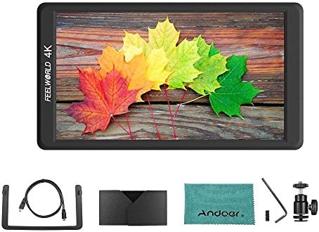 Feelworld F570 4K 5.7" Ultra-thin Portable On-camera Field Monitor IPS Full HD 1920 * 1080 Multi-Function Monitor HD Input & Output Mount Stablizer for DSLR Gimbal Rig