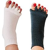 Toe Separator Socks Yoga Sports Gym Health Massage Foot Alignment Socks