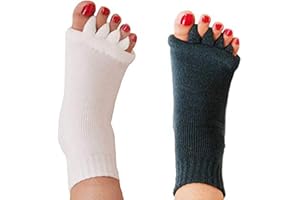 BBCS Toe Separator Socks Yoga Sports Gym Health Massage Foot Alignment Socks