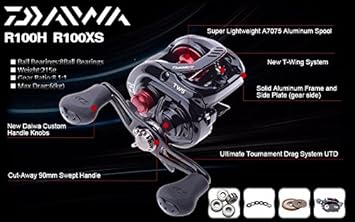 Amazon Daiwa ダイワ ベイトリール Tatula Type R R100xs 右ハンドル 並行輸入 ダイワ Daiwa ベイトリール