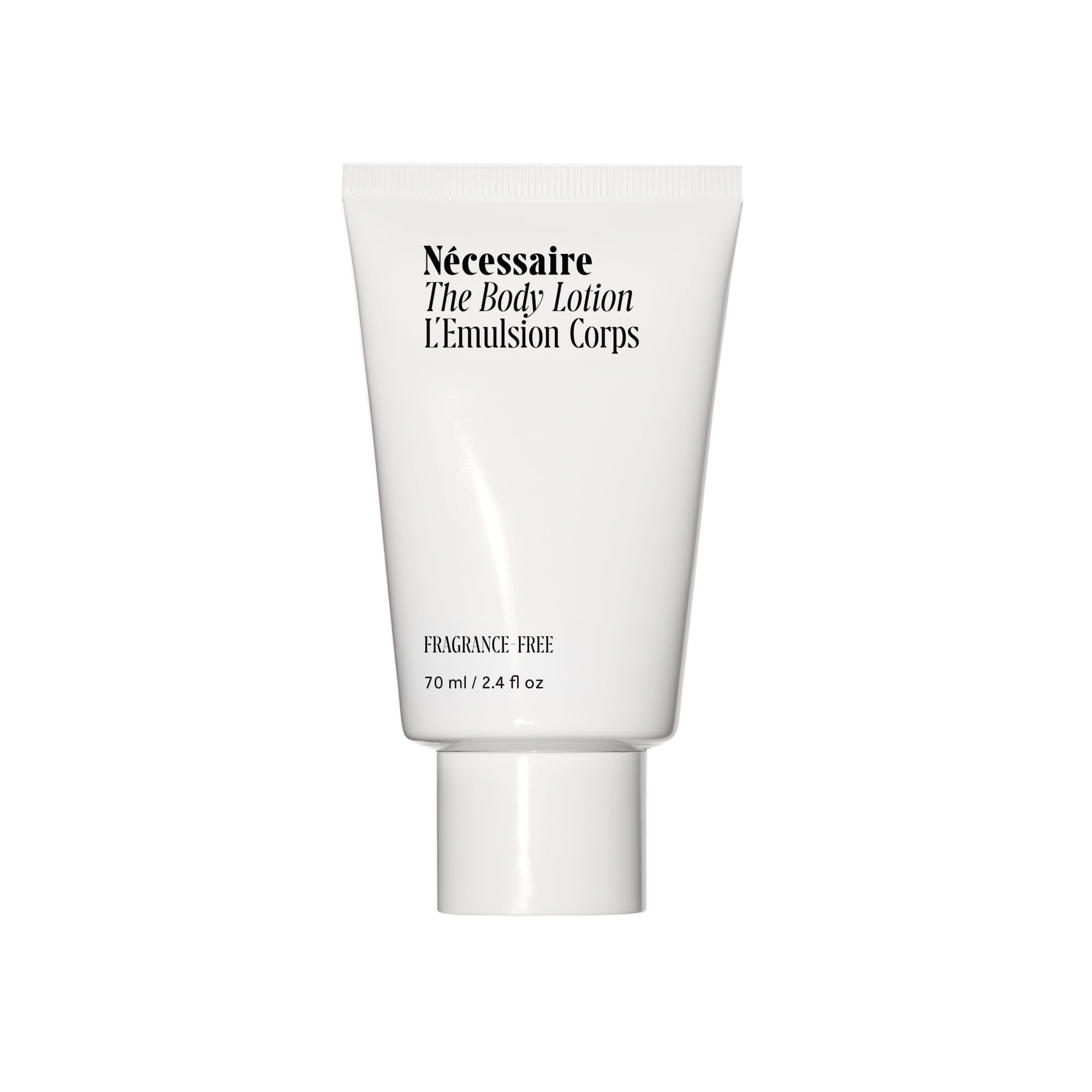 Photo 1 of Nécessaire The Body Lotion. Fragrance-Free. Multi-Peptide Firming Lotion to Moisturize, Firm, Strengthen. 2.5% Niacinamide, Vitamin C/E + Omega 6/9. 2.4 fl oz