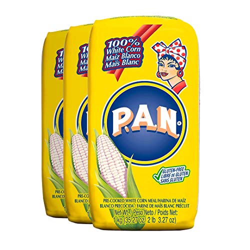 Amazon.com : P.A.N. White Corn Meal – Pre-cooked Gluten Free and Kosher  Flour for Arepas, 1 Kilogram (35 Ounces / 2 Pounds 3.3 Ounces) (Pack of 3)  : Harina Pan : Grocery & Gourmet Food