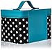 Caboodles Gilded Pleasure Nail Valet with White Polka Dots, Black, 2.36 Pound