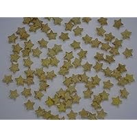 JumpingLight Vintage Shiny Gold Star-Shaped Shank Button w/Dots 21mm Lot of 4 AA93 Perfect for Crafts, Scrap-Booking, Jewelry, Projects, Quilts