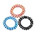 Spiral hair band No Crease Elastic Ponytail Holders Phone Cord Traceless Hair Tie Suitable for All Hair Types, 6 Colors,2pcs/color, Pack of 12 (Multi-colored) …