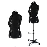 PDM WORLDWIDE Black Dress Form Adjustable Mannequin